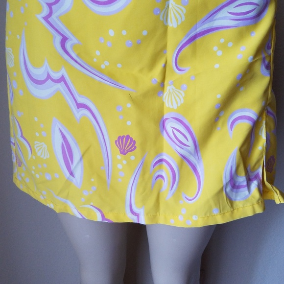 Water Girl Yellow Beach Mini Skirt - Picture 3 of 8